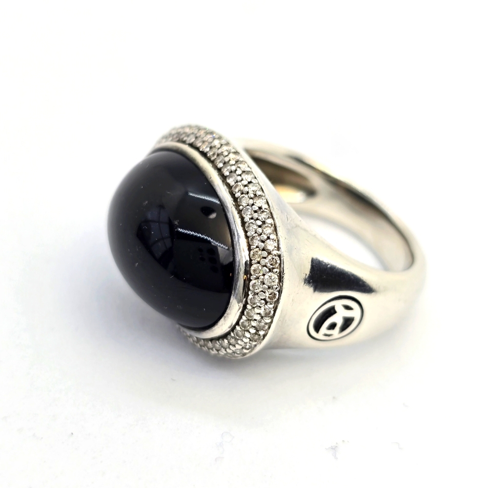 David Yurman Onyx & Diamond Ring